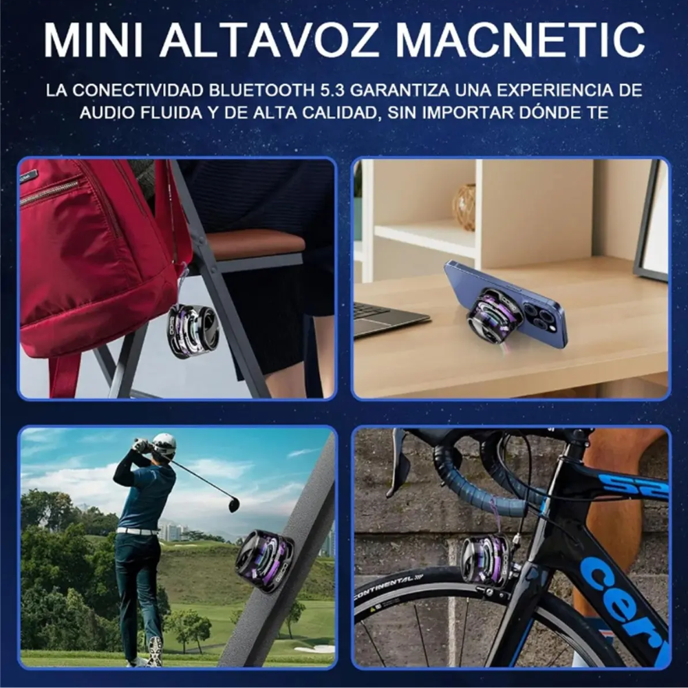 BOCINA MAGNETICA ALTAVOZ BLUETO